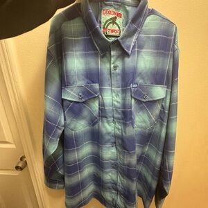 DIXXON Men's Blue Plaid Flannel The mctwist! Bones brigade ! Mike M !